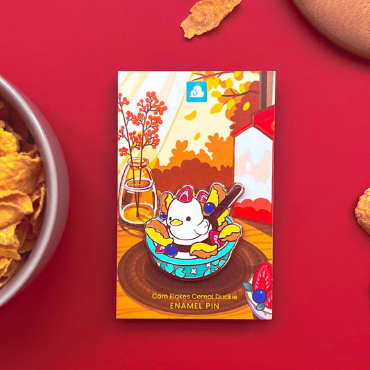Enamel Pin - Cornflakes Cereal Duck