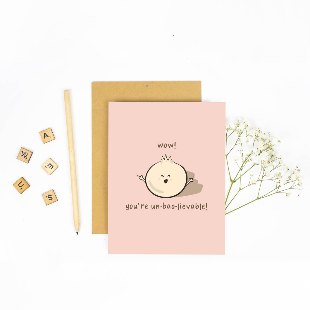 Wow! You're Un-bao-lievable! - Congratulations Card