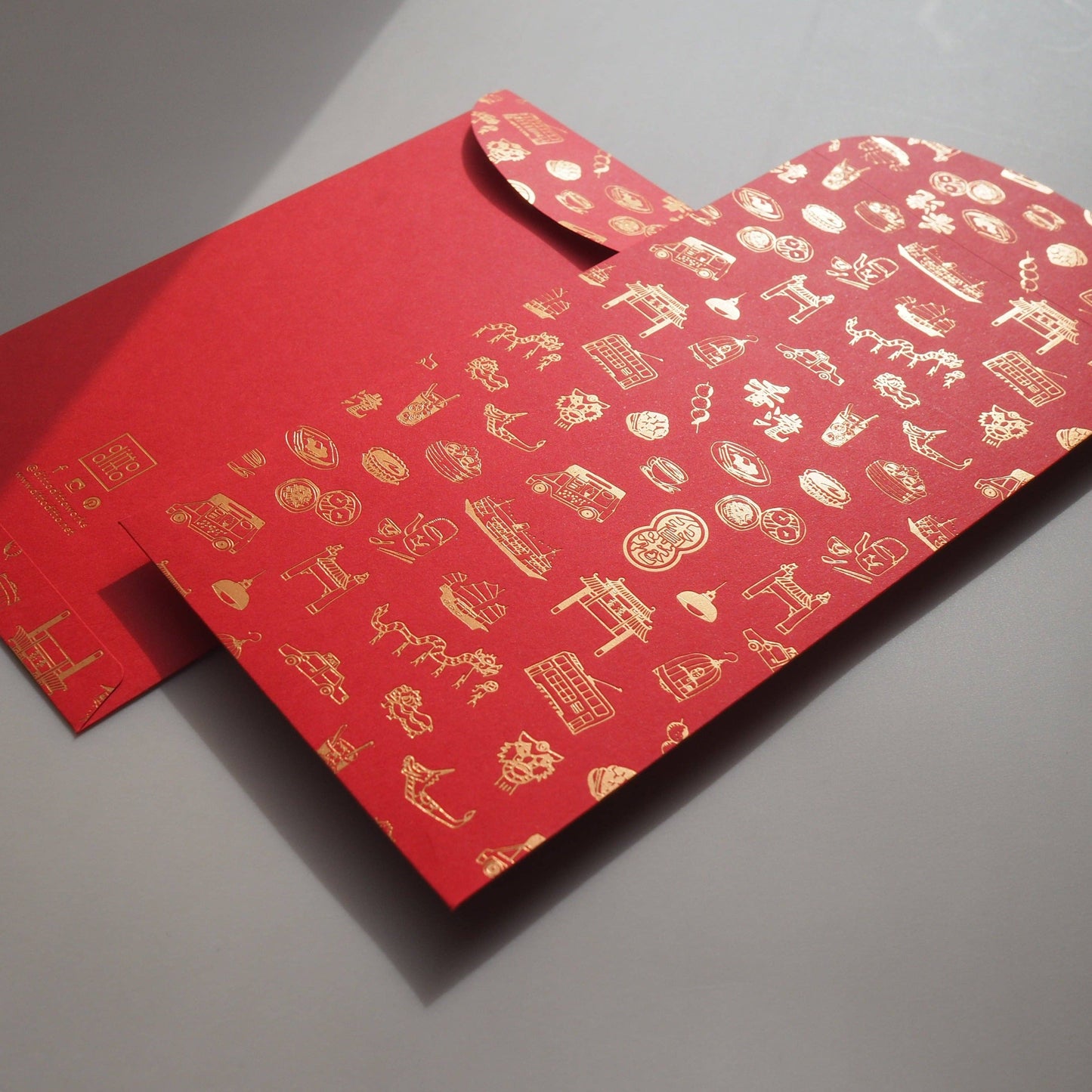 Hong kong pattern envelope Red