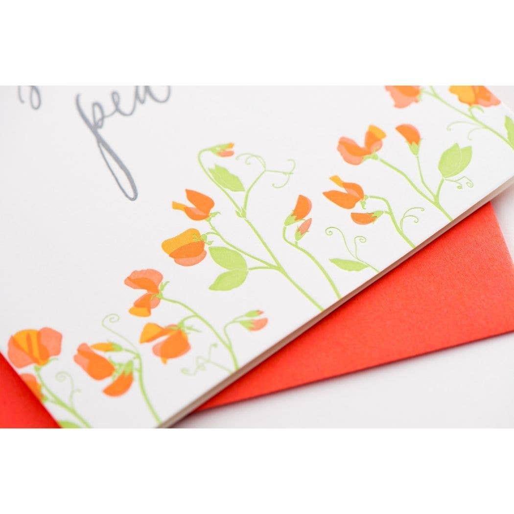 Hello Sweet Pea Card