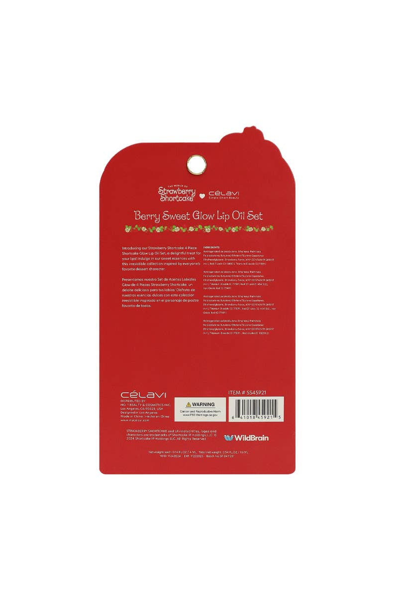 Celavi SS45921 Strawberry Shortcake Berry Sweet Lip Oil