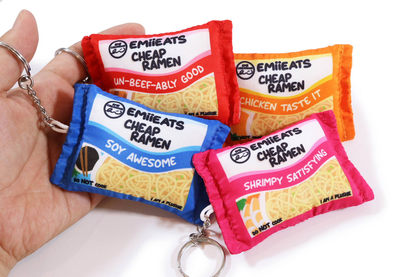 Tiny Instant Ramen Plush Key & Bag Charm