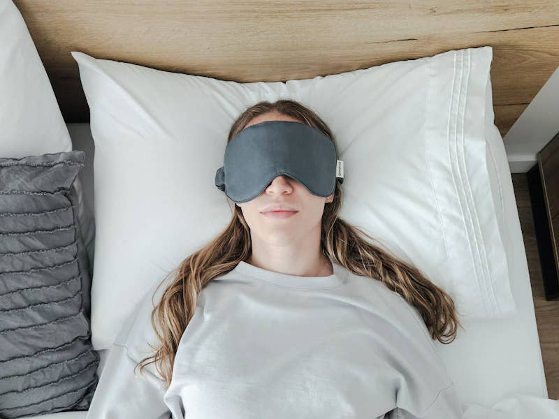 Tencel sleep mask (100% natural and vegan materials) Grey