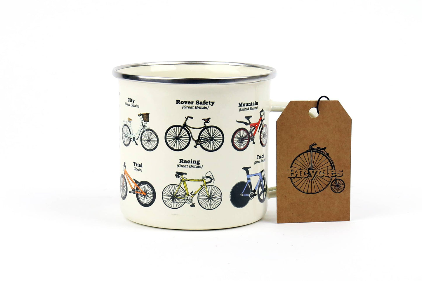Enamel Mug - Bikes