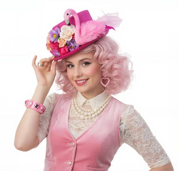 Pink Flamingo Top Hat