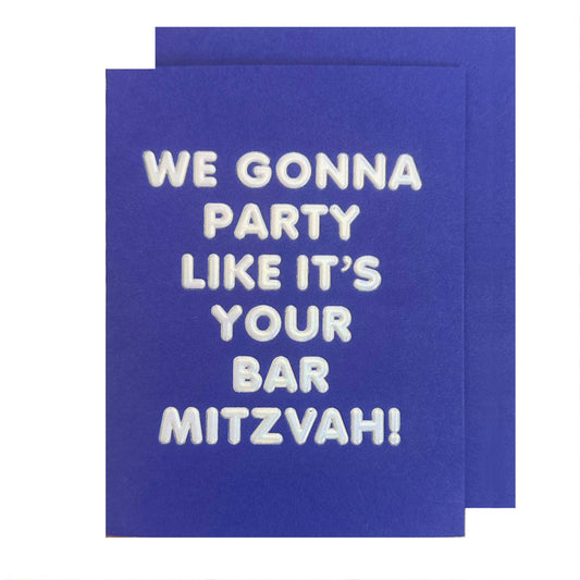 Bar Mitzvah Congrats Card