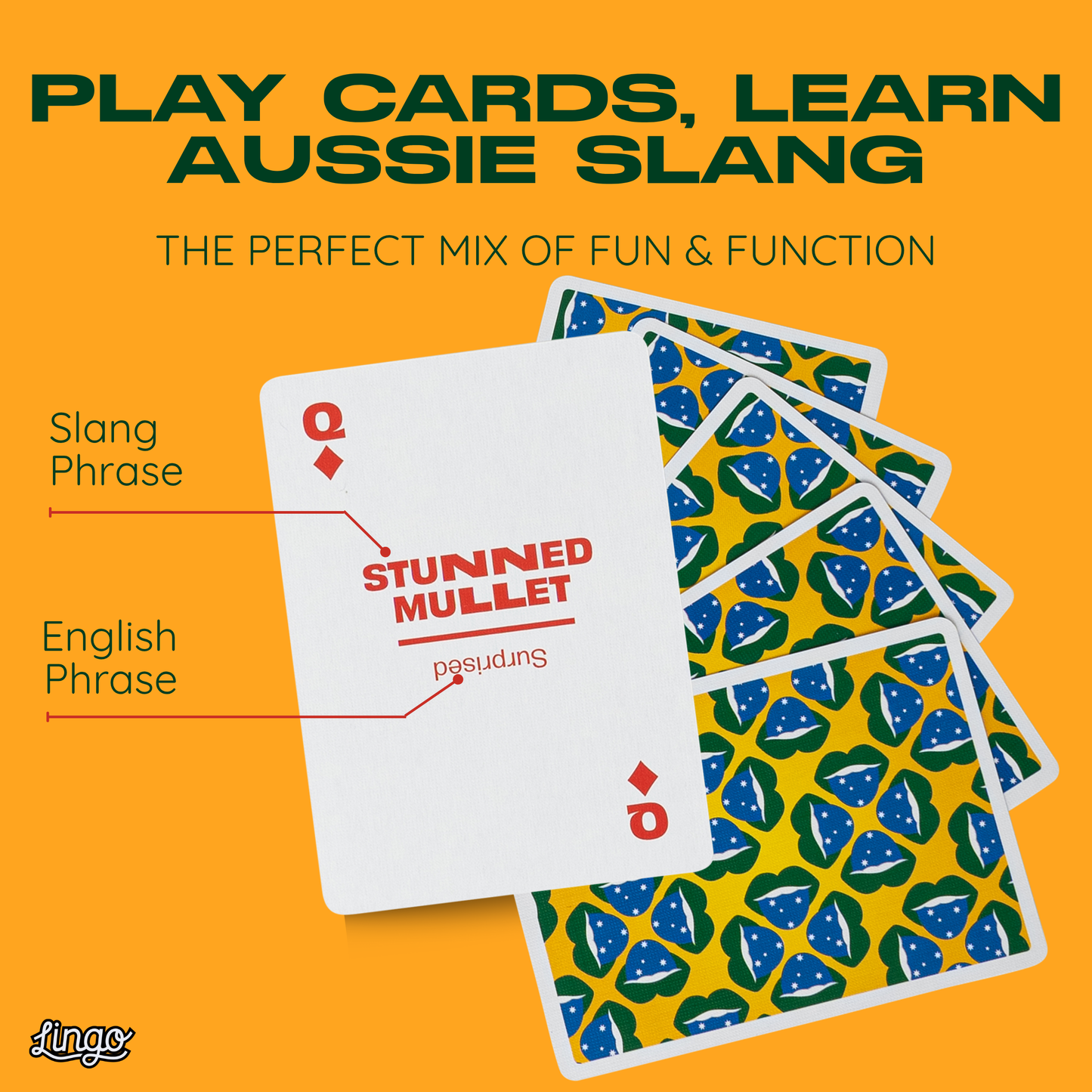 Aussie Slang Travel Playing Cards in Tin Travel Case