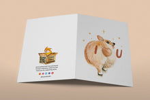 Load image into Gallery viewer, Corgi Loves You Card
