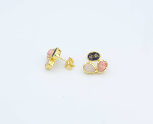 Multigem Stud Earrings