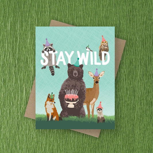 Stay Wild Birthday Card
