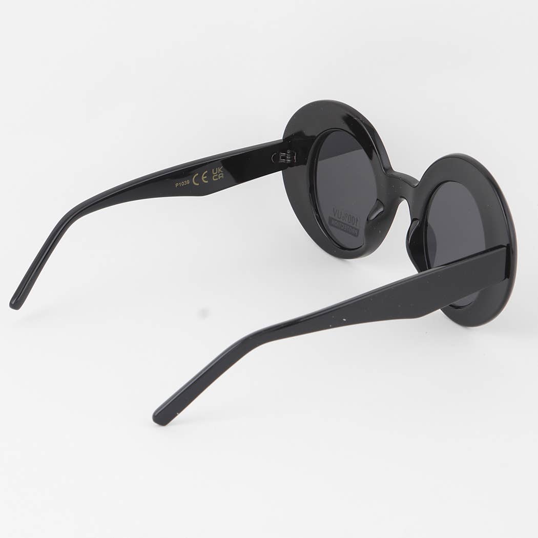 Polarized Bulky Round Sunglasses
