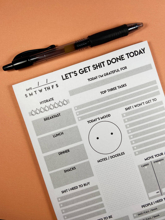 Stationery - Shit List - Daily Planner