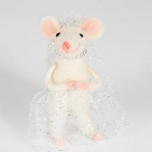 Load image into Gallery viewer, Felt Mouse In Ballgown - Bride Mouse
