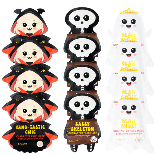 Korean Halloween Sheet Masks - Vampire, Ghost or Skeleton
