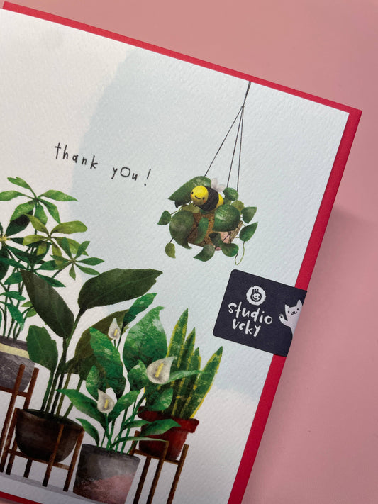 Greeting Card - Thank You Plants