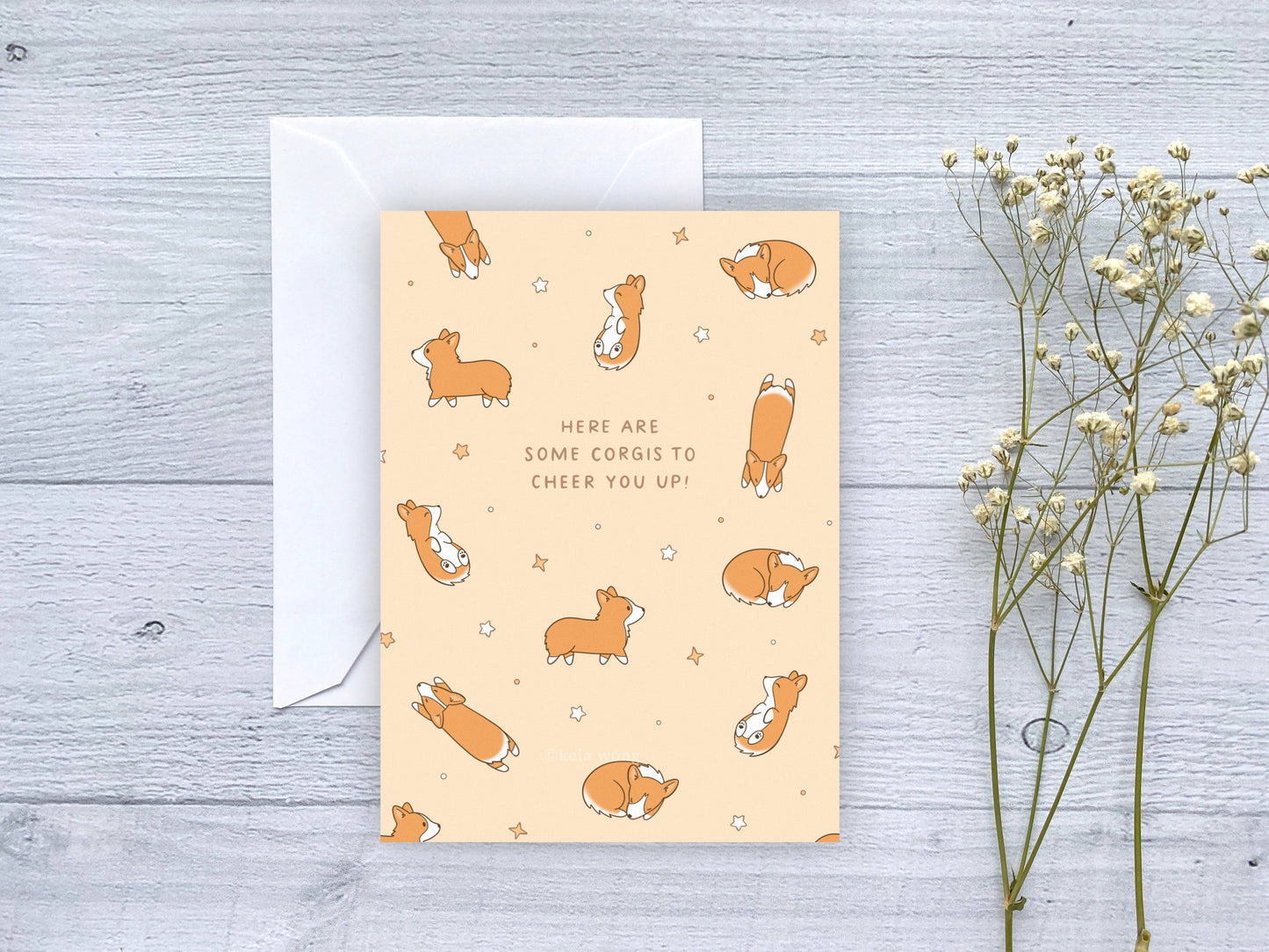 Cute Corgis to Cheer You Up Greeting Card