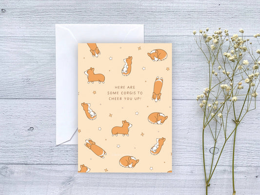Cute Corgis to Cheer You Up Greeting Card