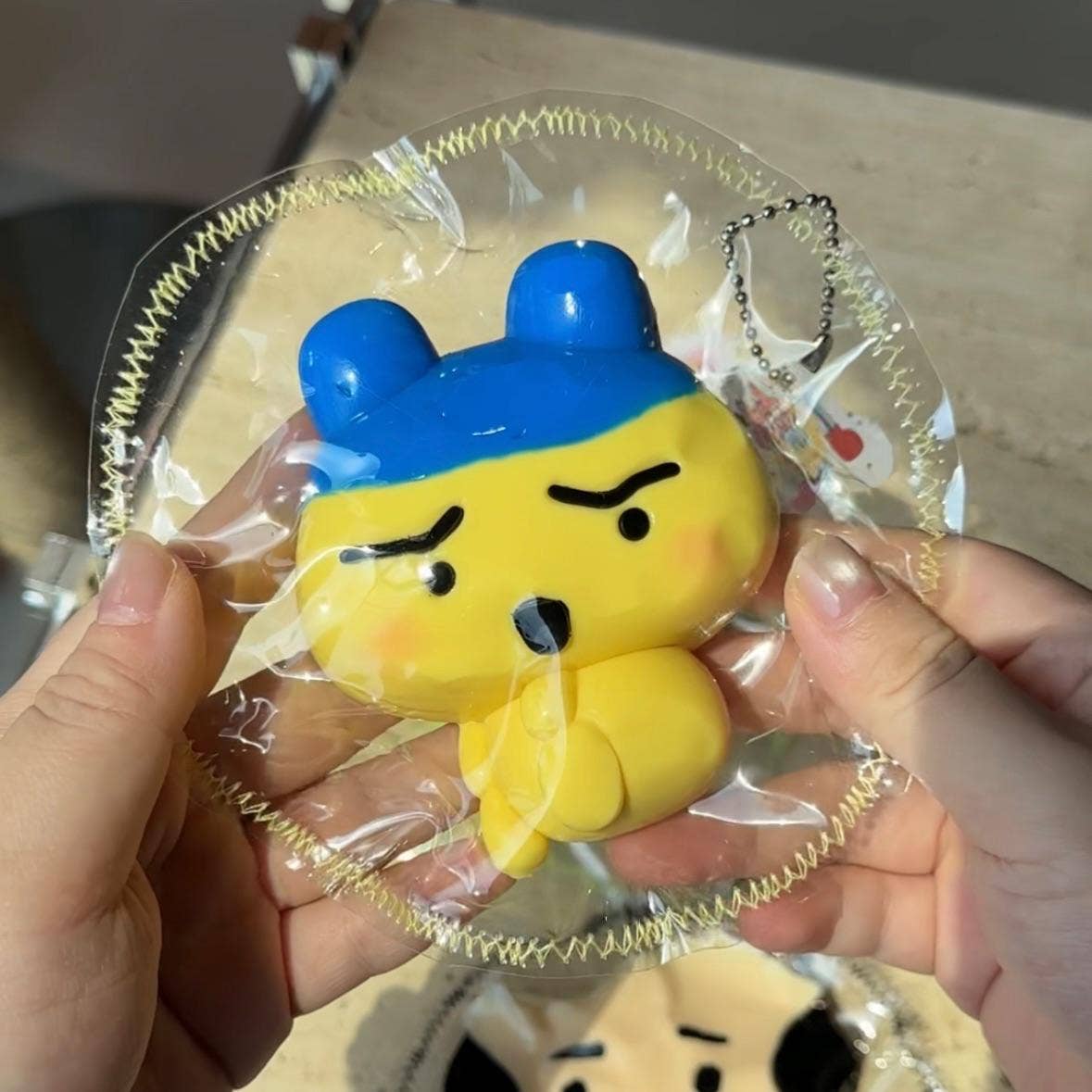Tamagotchi Taba Squishy Toy Retro Virtual Pet Inspired Collectible Just Squeeze Studio Thick Cream Texture