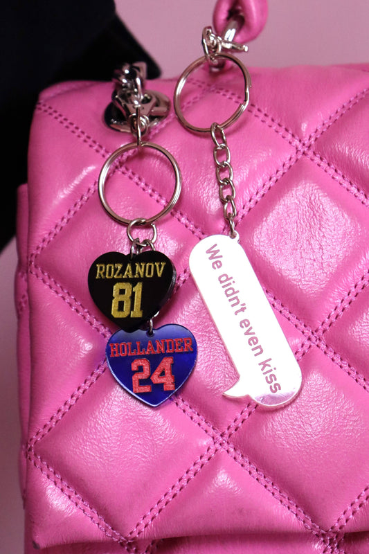 Heated Rivalry Heart Bag Charm