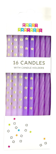 Purple Gradient 16 Candle Set - Front & Company: Gift Store