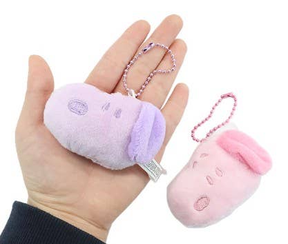 Peanuts Snoopy Face Mini Plush Bag Charm - Soft Color