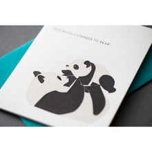 Load image into Gallery viewer, Panda Modern Baby Card
