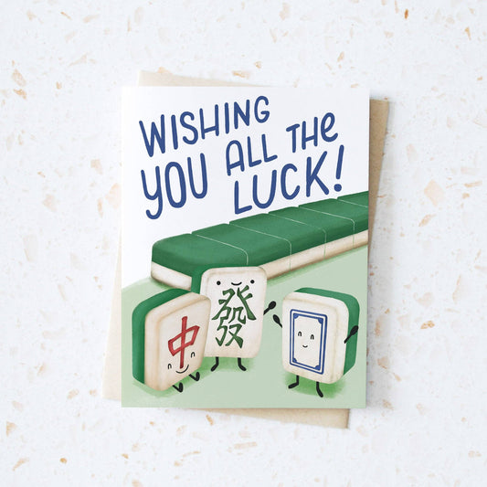 Wishing You All the Luck (Mahjong) Greeting Card