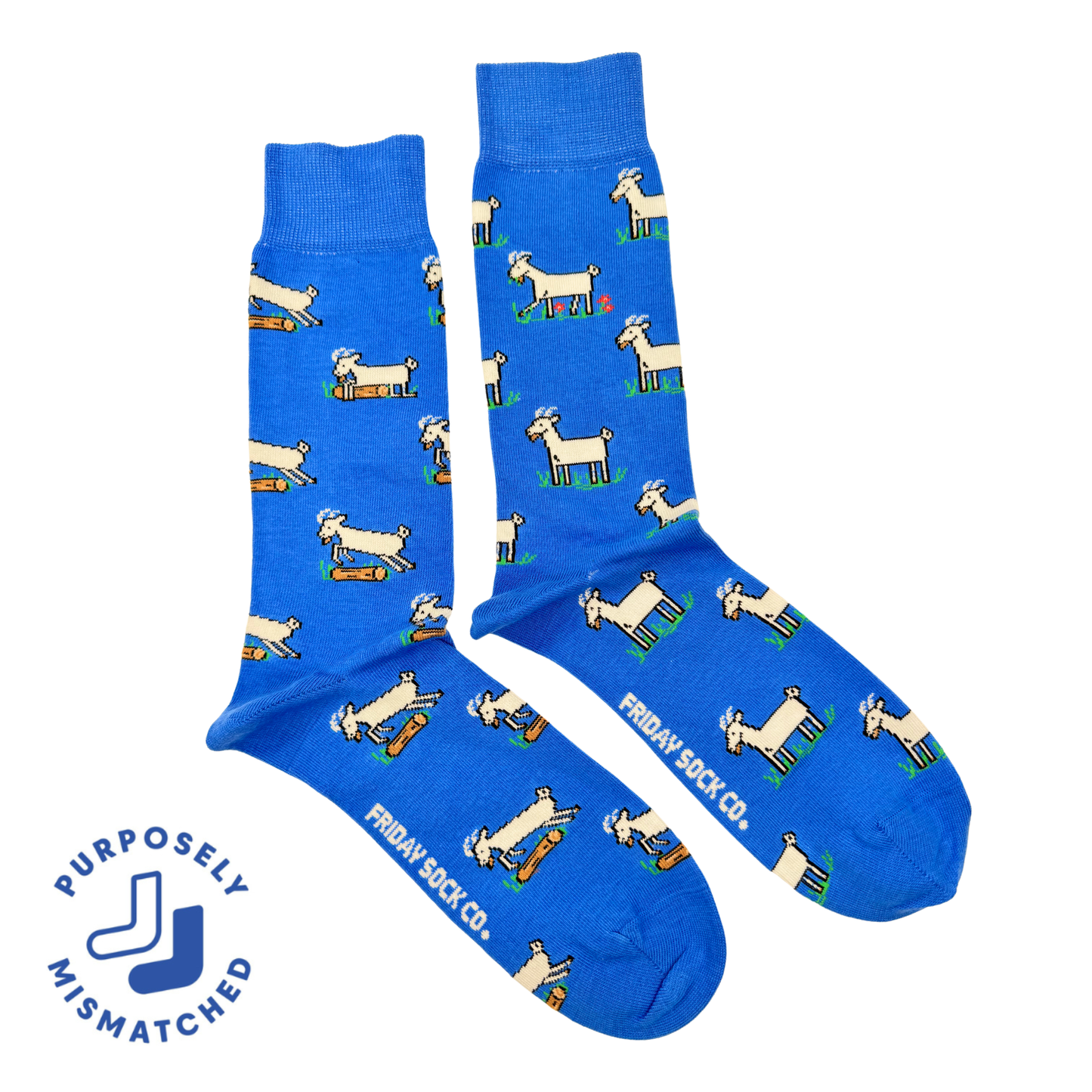 Men's Goats This Did Good Mismatched Socks, Socks Give Back