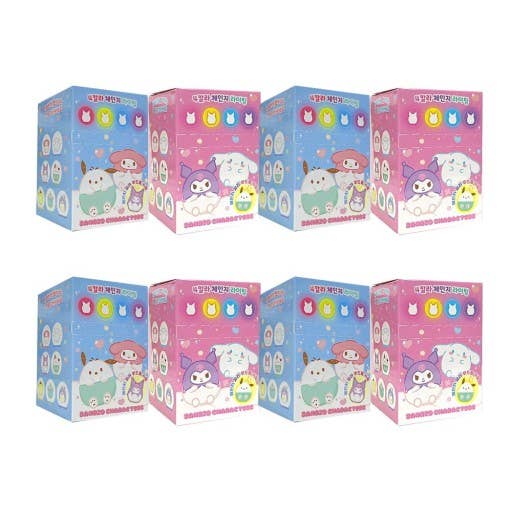 Sanrio Mood Lighting Charaters Figure Key RIng Zipper Charm