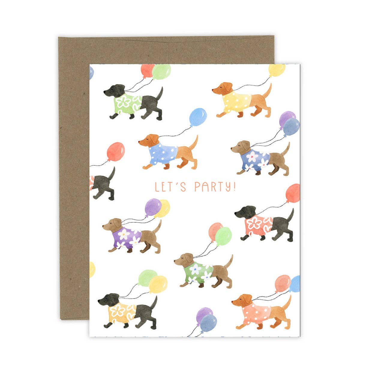 Let's Party Dog Birthday Card