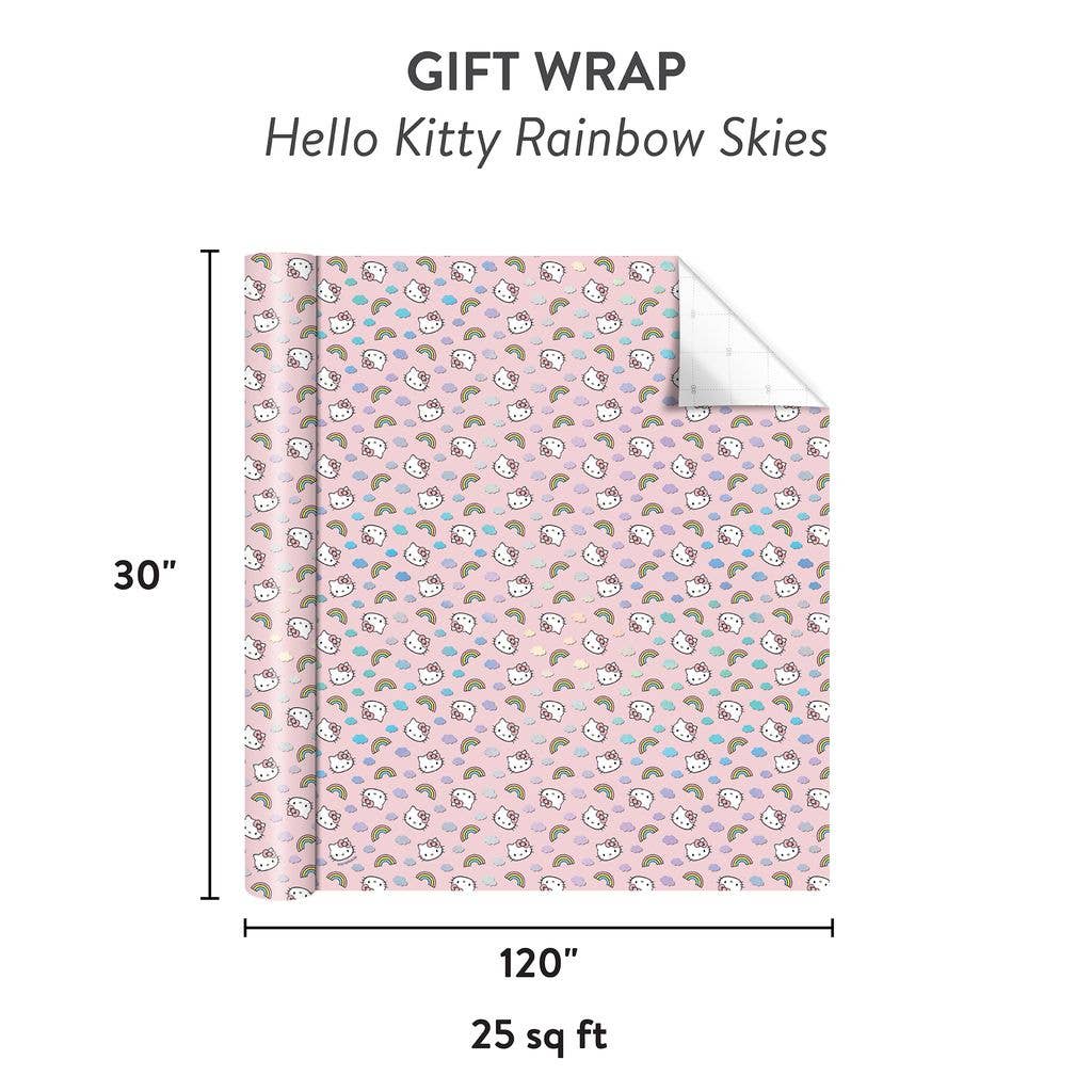 Hello Kitty Rainbow Skies Gift Wrap
