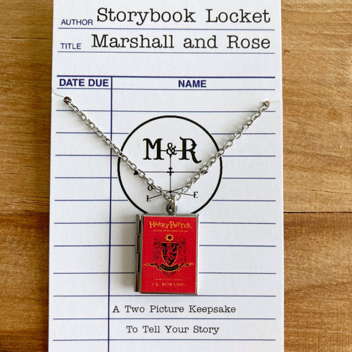 Book Locket Harry Potter - House Gryffindor - Front & Company: Gift Store