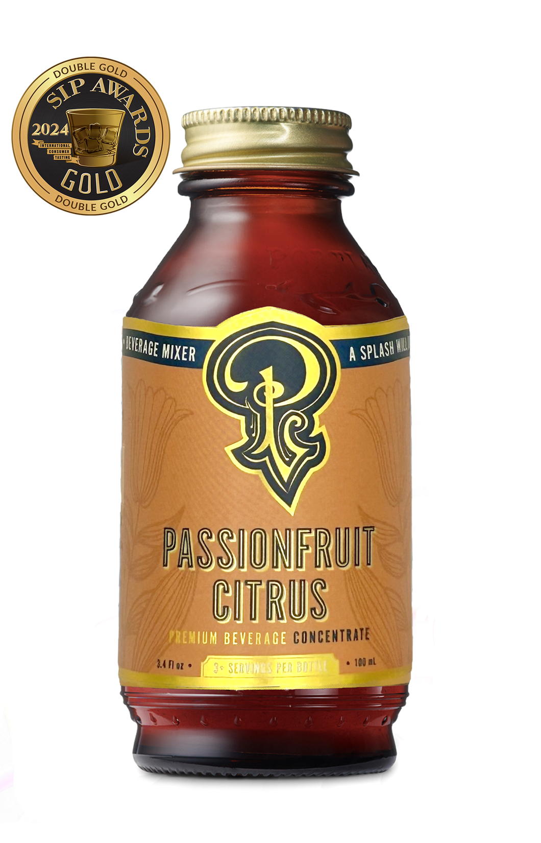 Passion Fruit Citrus Syrup 3.4 oz  - cocktail mocktail mixer