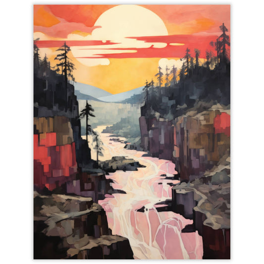 Sunrise Canyon Blank Notecard