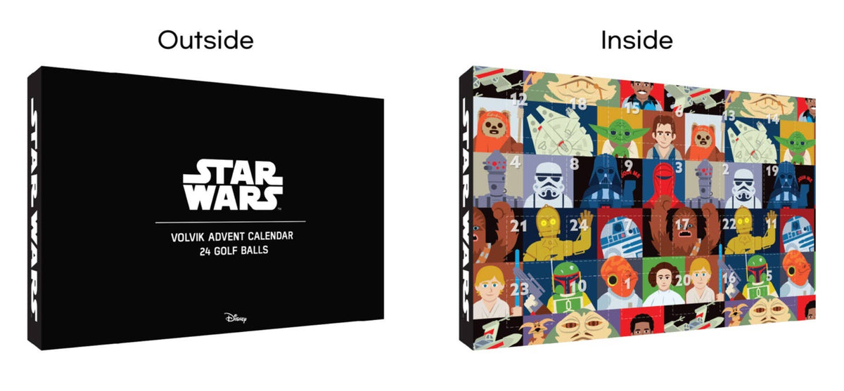 Star Wars Volvik Licensed 24 Golf Ball 2026 Advent Calendar