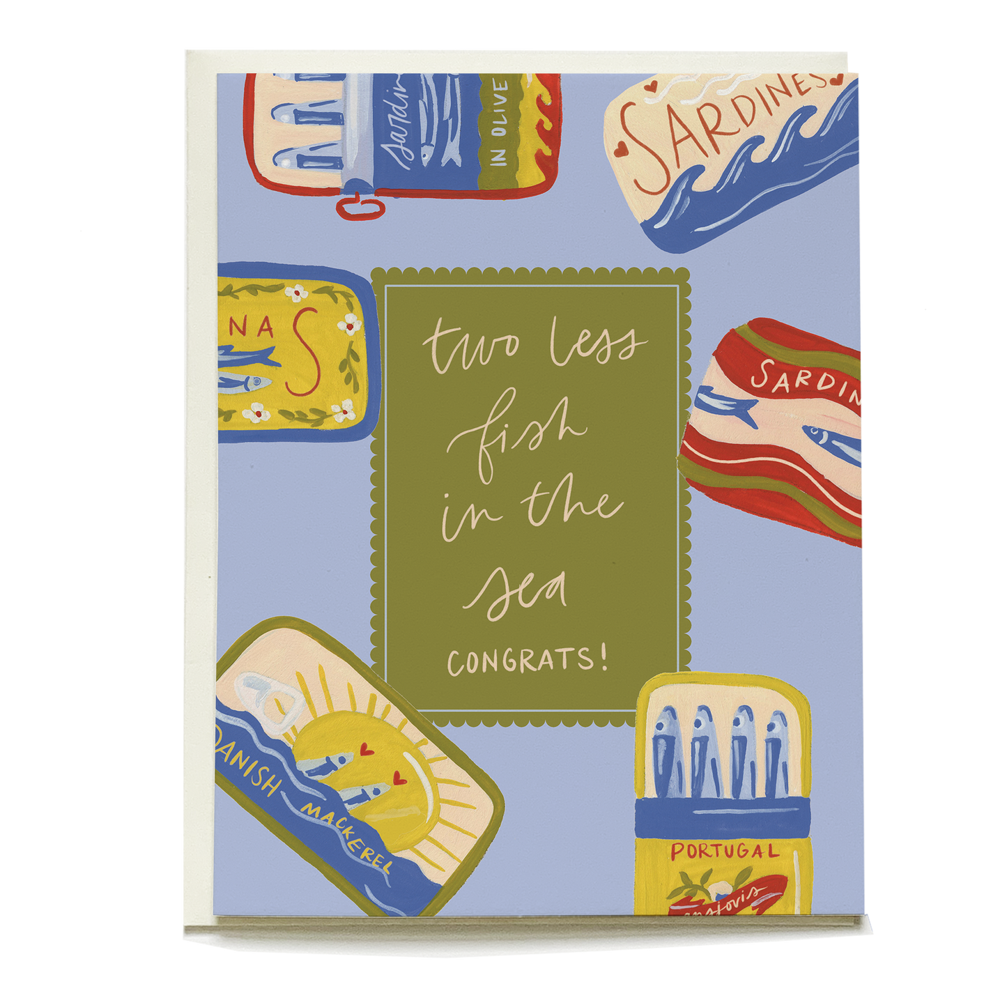 Sardines Wedding Greeting Card