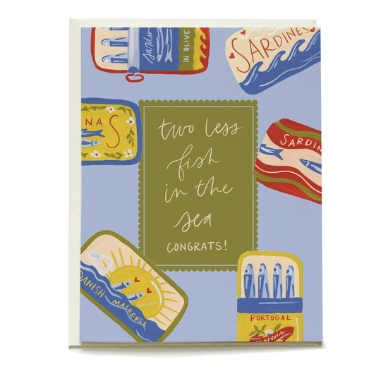 Sardines Wedding Greeting Card