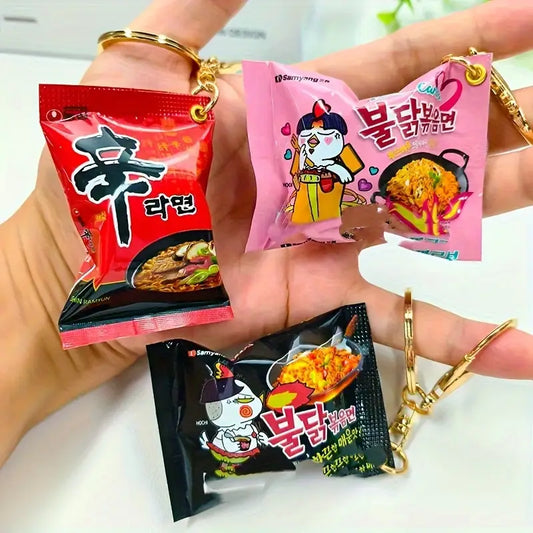 Korean buldak Noodle keychain