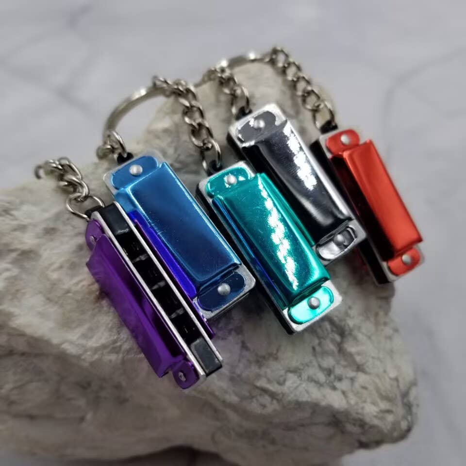 Mini Harmonica Keychain