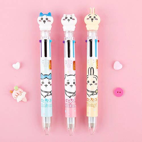 Chiikawa 3D Figure 6Colors Ballpoint Pen - Front & Company: Gift Store