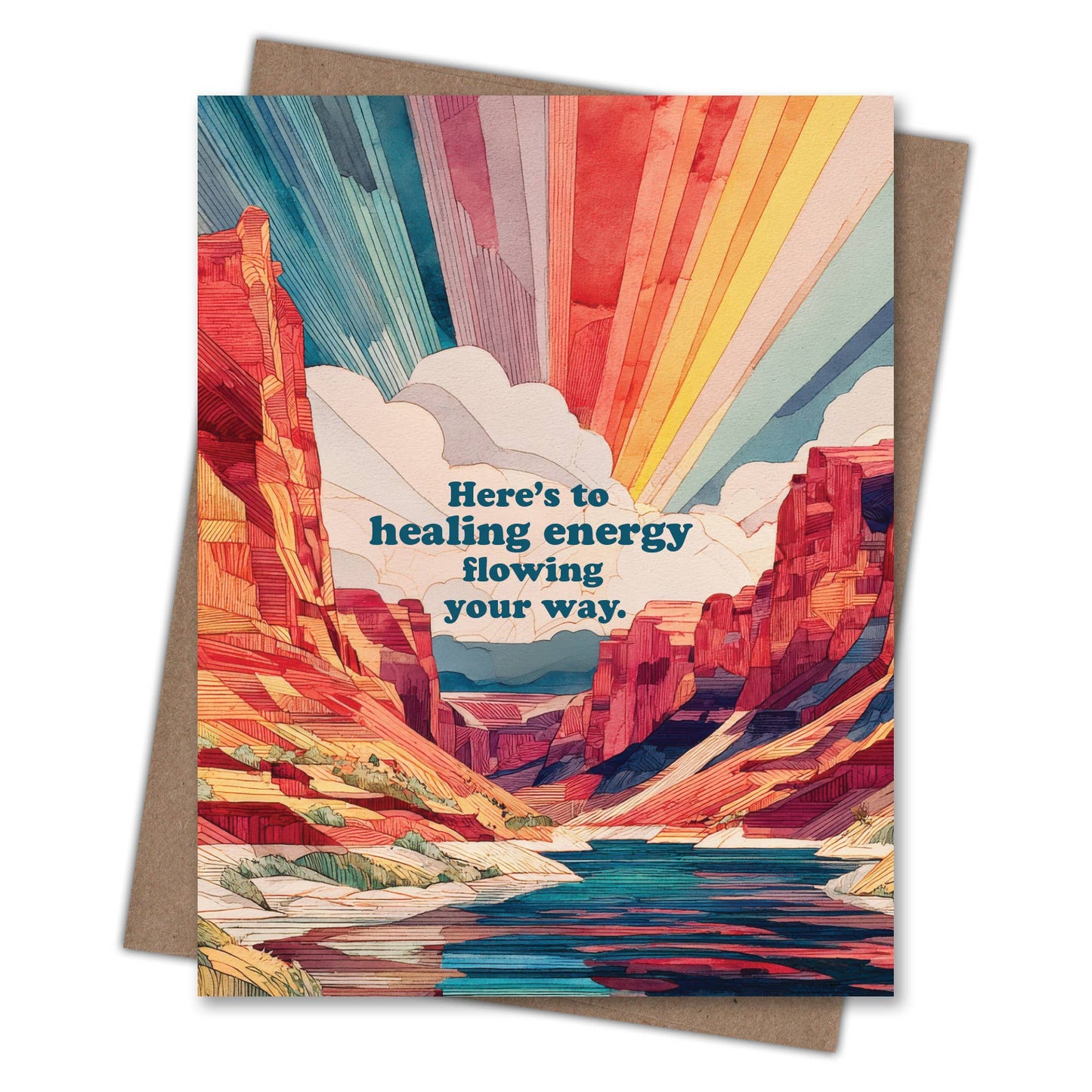 Healing Energy - Recycled Get Well Card for Nature Lovers