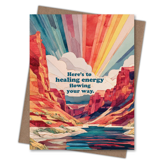 Healing Energy - Recycled Get Well Card for Nature Lovers