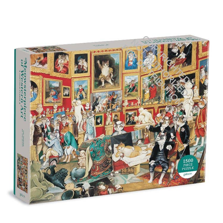 Tribuna of the Uffizi Meowsterpiece of Western Art 1500 Piece Puzzle