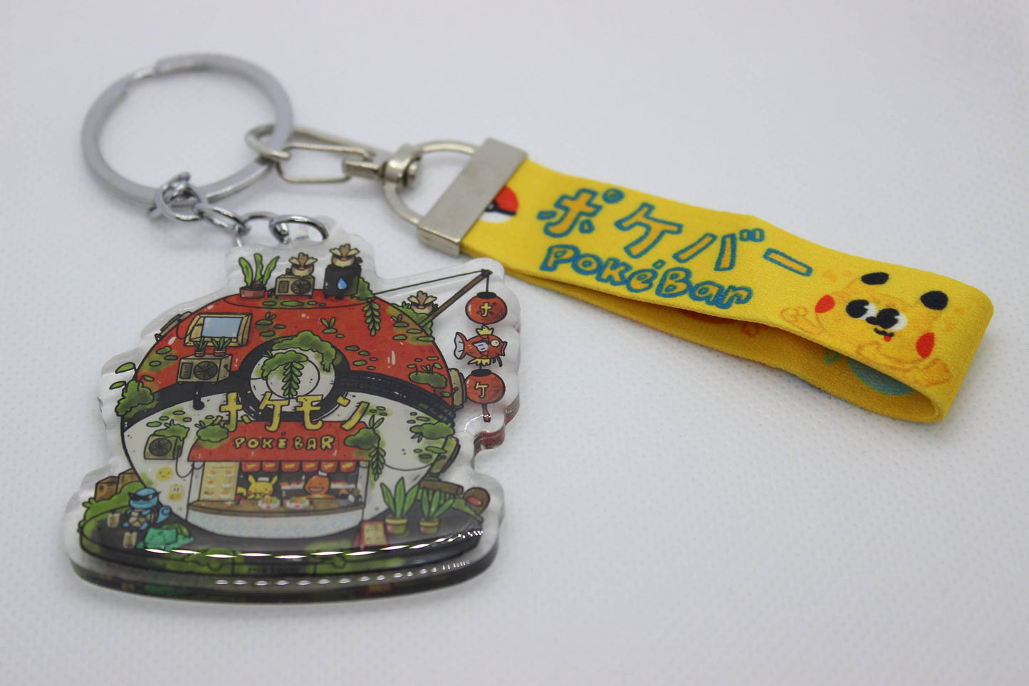 Poke Bar Keychain w/ Lanyard