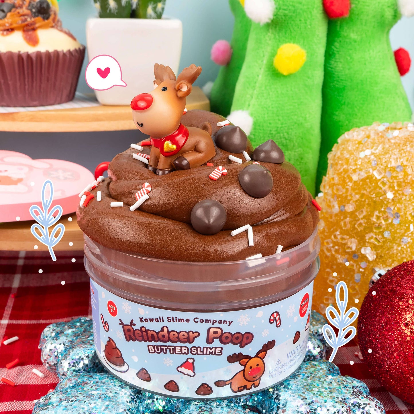 Reindeer Poop Butter Signature Dome Slime
