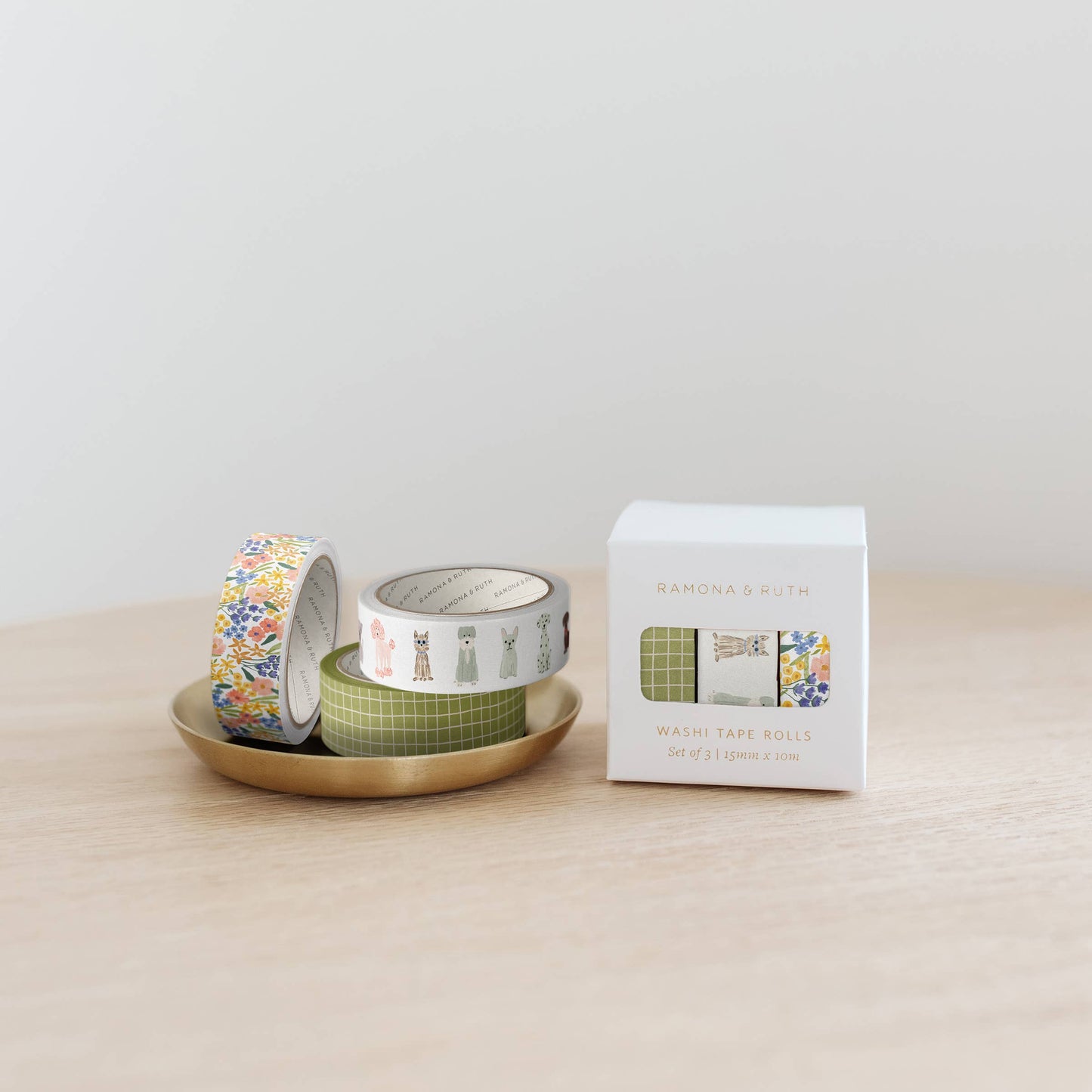 Spring Meadow Washi Tape Set | Boxed Set of 3