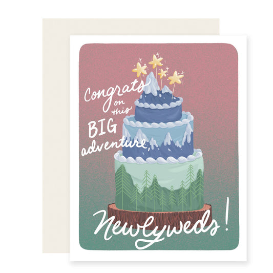 Adventure Cake | Outdoorsy Wedding Card