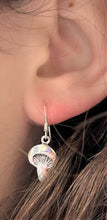 Load image into Gallery viewer, Mushroom Earrings French Wire - Silver Natural History
