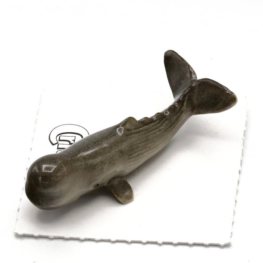 Moby Sperm Whale Porcelain Miniature