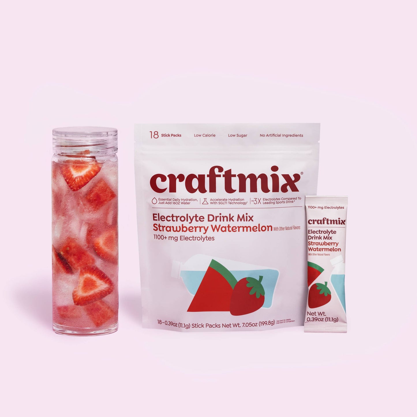 Strawberry Watermelon Hydration Electrolyte Mix